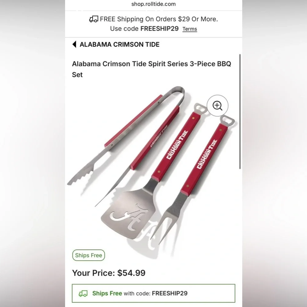 Alabama Crimson Tide BBQ Tool Set - Picture 4 of 5